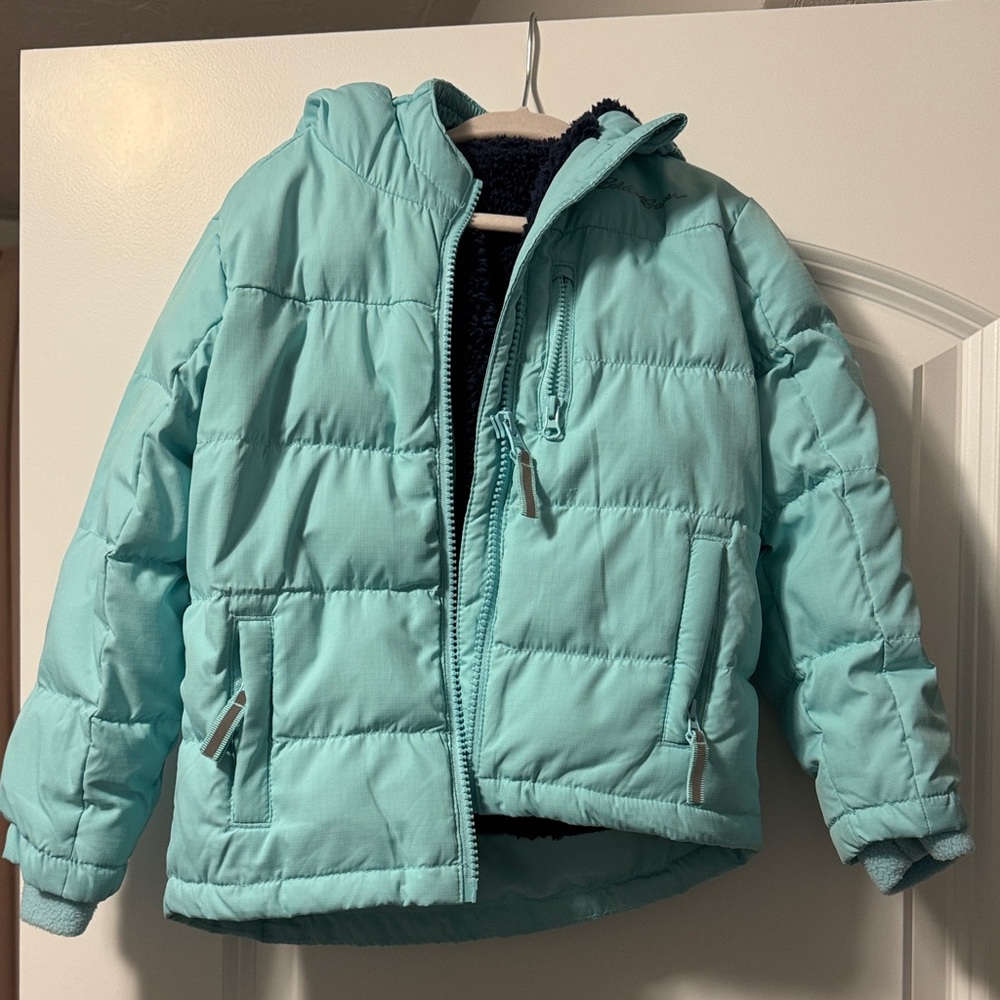 Eddie Bauer Kids Teal Puffer Jacket